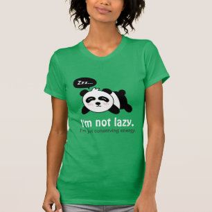 Cartoon Niedlicher Schlafpanda T-Shirt