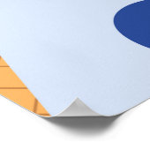 Cartoon niedliches Eis nahtlos Muster Design. Vi Poster (Ecke)