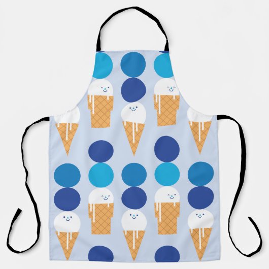 Cartoon niedliches Eis nahtlos Muster Design. Vi Schürze (Vorderseite)