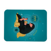 Cartoon NIFFLER™ mit Goldmünzen Magnet (Horizontal)