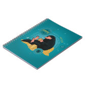 Cartoon NIFFLER™ mit Goldmünzen Notizblock (Linke Seite)