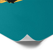 Cartoon NIFFLER™ mit Goldmünzen Poster (Ecke)