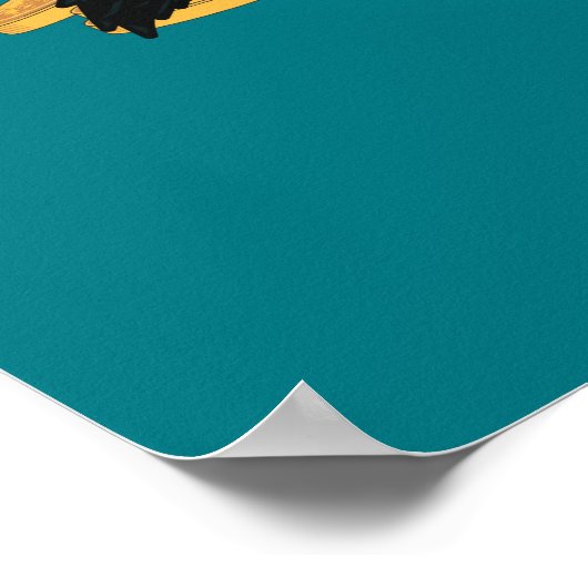 Cartoon NIFFLER™ mit Goldmünzen Poster (Ecke)