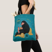 Cartoon NIFFLER™ mit Goldmünzen Tasche (Von Nahem)