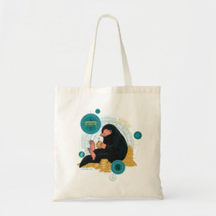 Cartoon NIFFLER™ mit Goldmünzen Tragetasche