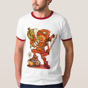 Cartoon Ninja Illustration T-Shirt