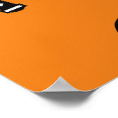 Cartoon Ninja Krieger mit zwei Katana Poster (Ecke)