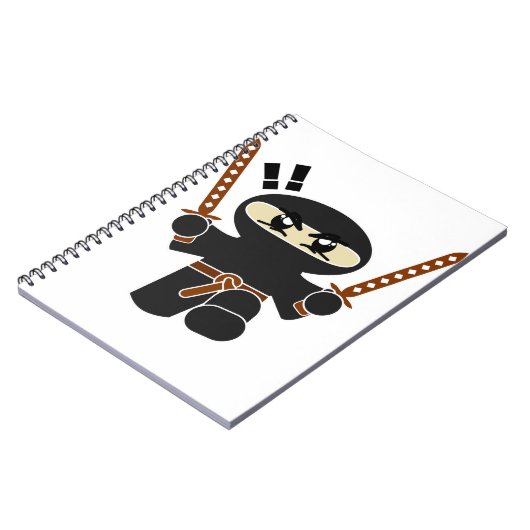 Cartoon Ninja Notizblock (Linke Seite)