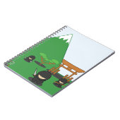 Cartoon Ninjas (in der Landschaft) Notizblock (Linke Seite)