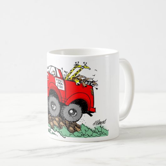 Cartoon: Noahs F150 LKW Kaffeetasse (VorderseiteRechts)