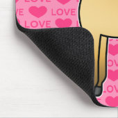 Cartoon Norwegische Fjord-Pferde-Liebe Mousepad (Ecke)