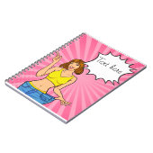 Cartoon-Notebook Notizblock (Linke Seite)