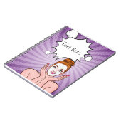 Cartoon-Notebook Notizblock (Linke Seite)