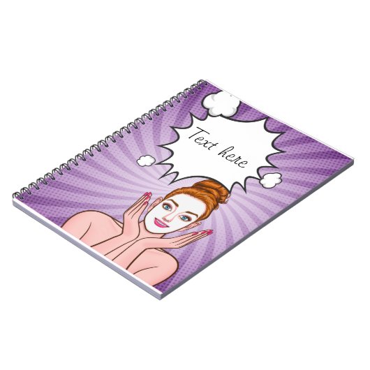 Cartoon-Notebook Notizblock (Linke Seite)