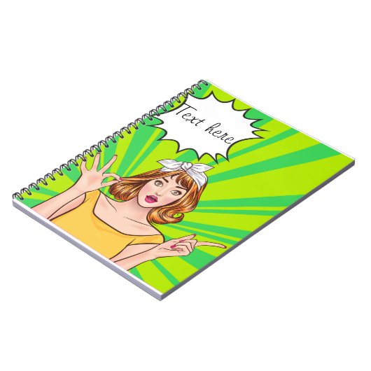 Cartoon-Notebook Notizblock (Linke Seite)