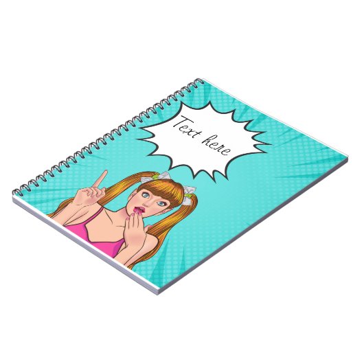 Cartoon-Notebook Notizblock (Linke Seite)