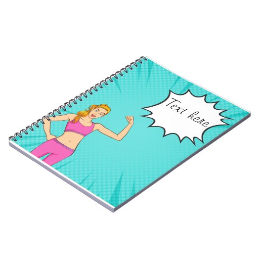 Cartoon-Notebook Notizblock (Linke Seite)