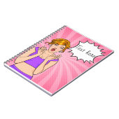 Cartoon-Notebook Notizblock (Linke Seite)