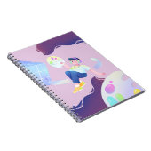 Cartoon-Notebook - Pastellfarben Notizblock (Rechte Seite)