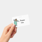 Cartoon Nurse & Big Needle Nurse Abzeichen Customi Ausweis (Handheld)