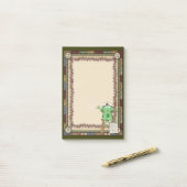 Cartoon Nurse Frog Nachnotizen Post-it Klebezettel (Auf Schreibtisch)