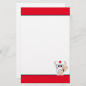 Cartoon Nurse Maus Spaß stationär Briefpapier (Vorne/Hinten)