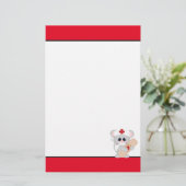 Cartoon Nurse Maus Spaß stationär Briefpapier (Stehend Vorderseite)