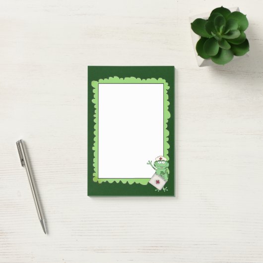 Cartoon Nurse Postit Notizblock (Büro)