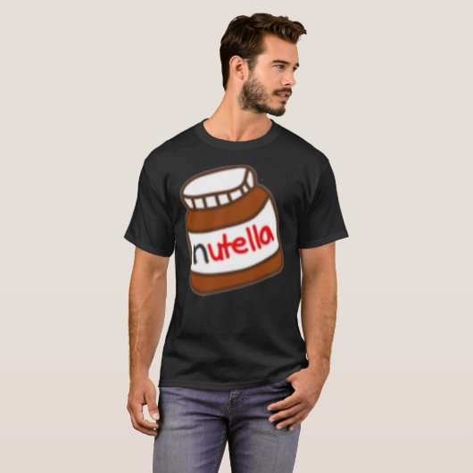Cartoon nutella Klassischer T - Shirt (Vorne ganz)