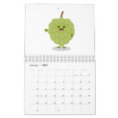 Cartoon Obst, Gemüse und Pflanze Kalender (Jan 2027)