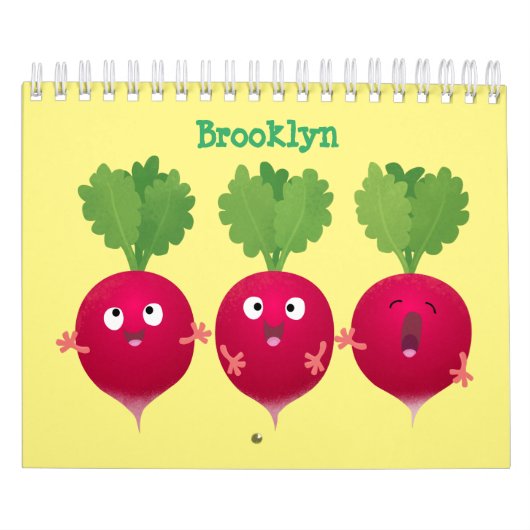 Cartoon Obst, Gemüse und Pflanze Kalender (Titelbild)