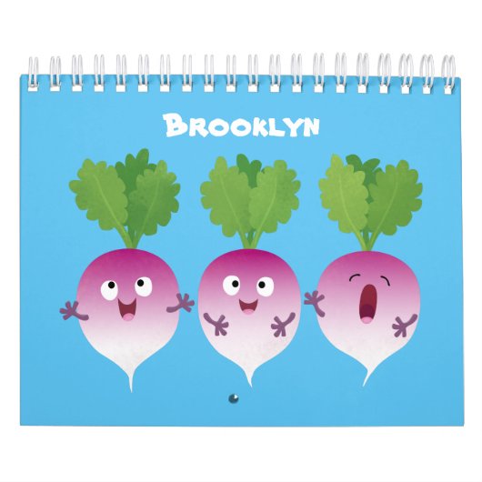 Cartoon Obst, Gemüse und Pflanze Kalender (Titelbild)
