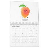 Cartoon Obst, Gemüse und Pflanze Kalender (Jan 2027)