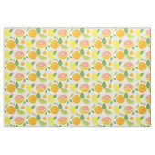 Cartoon Obstlemon Limon Grapefruit Orange Citrus Stoff (Fat Quarter (45,7 x 55,9 cm))