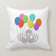 Cartoon Octopus Bunte Balloons