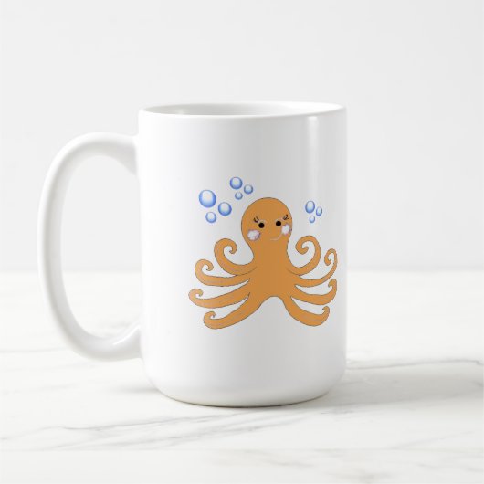 Cartoon Octopus Kaffeetasse (Links)