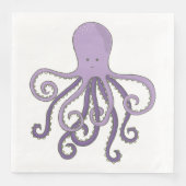 Cartoon Octopus Serviette (Vorderseite)