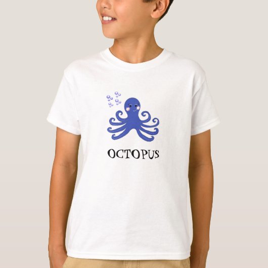 Cartoon Octopus T-Shirt (Vorderseite)
