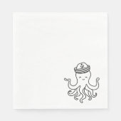 cartoon octopus with sailor hat serviette (Vorderseite)
