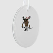 Cartoon Oh Deer Funny Reindeer HolAcrylic Ornament (Vorderseite)