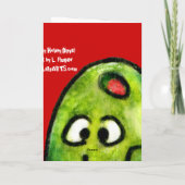 Cartoon Olive Holiday Grußkarte Feiertagskarte (Rückseite)