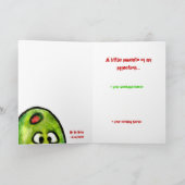 Cartoon Olive Holiday Grußkarte Feiertagskarte (Innenseite)