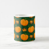Cartoon Orange Pumpkin und Herbst Ahorn fallen le Kaffeetasse (Mittel)