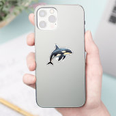 Cartoon Orca Aufkleber (Telefon)
