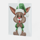 Cartoon Ornament Aus Glas (Vorderseite links)