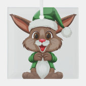 Cartoon Ornament Aus Glas