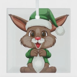 Cartoon Ornament Aus Glas