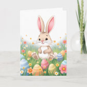 Cartoon Ostersonne Innenfarbseite Karte (Vorderseite)