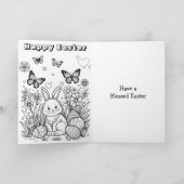 Cartoon Ostersonne Innenfarbseite Karte (Innenseite)