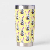 Cartoon Ostersonnige Thermobecher (Rückseite)